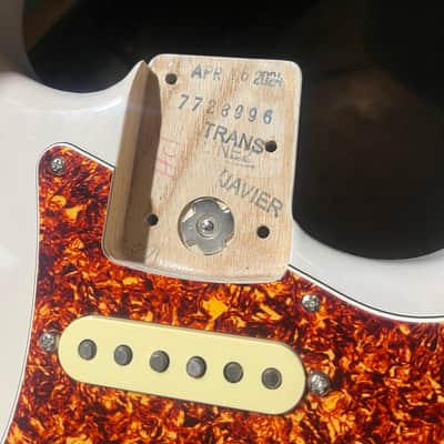 Fender USA Parts Stratocaster Guitar - Deep C shape American Professional II neck on American Professional Thinline Body - White Blonde / Fender neck image 22