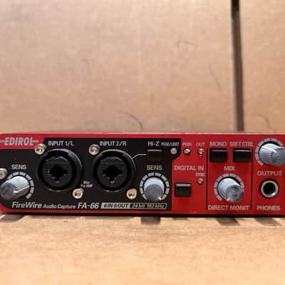 Roland Roland Edirol Audio Capture FA-66 6 in 6 out 24 bit 192kHz image 2