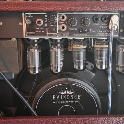 Mesa Boogie Mark 3+ Mark III+ Coliseum Simul-Class 1x15 Combo mid-80s - Wine Crocodile Tolex Finish image 4
