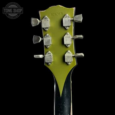 Gibson Custom Limited 68 Les Paul Custom Olive Drab Top Ebony Back Heavy Aged 606368 image 14