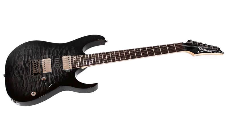 Ibanez RG6005 Quilted Maple Transparent Gray Burst Electric Guitar image 1