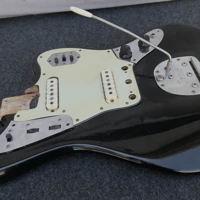 Vintage Fender Jaguar 1962 Black Refin SURFS UP image 8