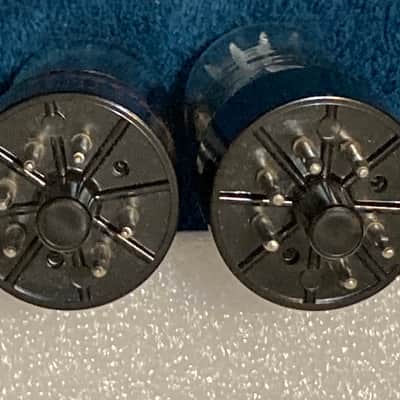 Sylvania 6V6 Power Tubes One Pair Tested 1960's image 3