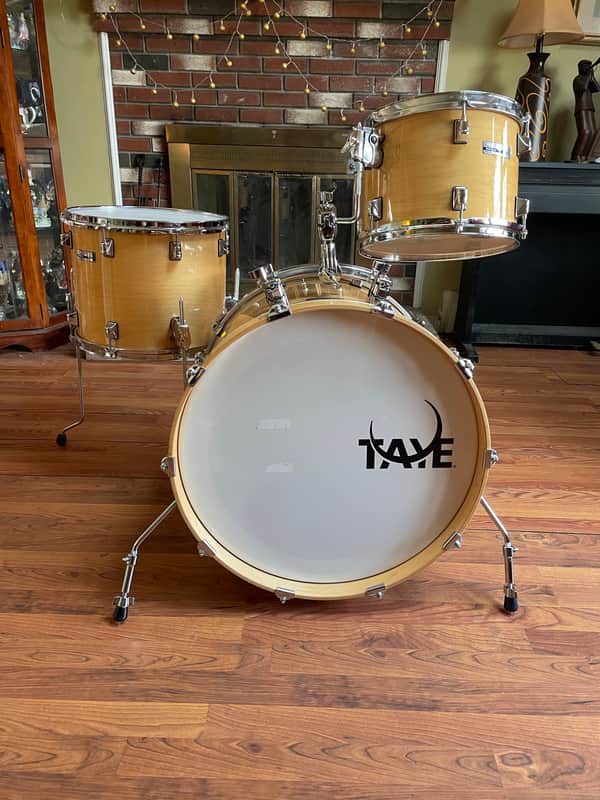Taye  Studio Maple Drum Set - 22,12,14 Natural Lacquer image 1