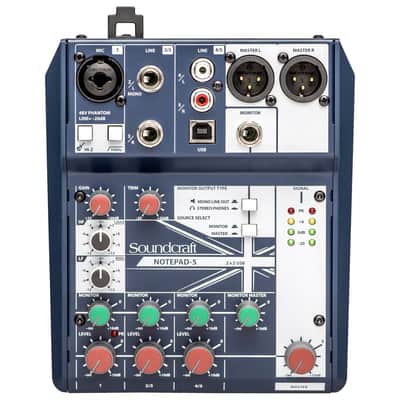 Soundcraft Notepad-8FX 8-Channel Analog Mixer with USB I/O
