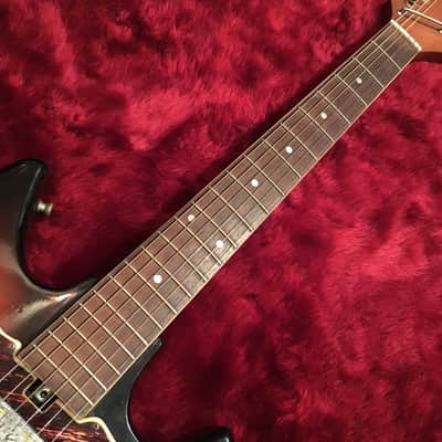 c.1960s Sakai Mokko Fender Mustang style MIJ Vintage 2 Color Sunburst image 4