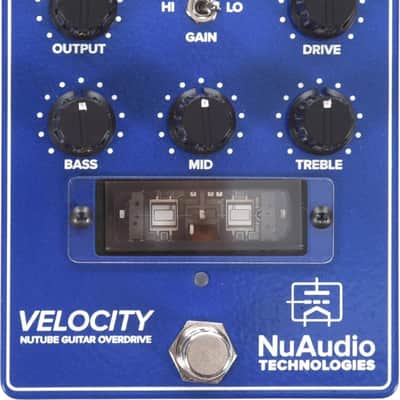 Mission Engineering NuAudio Velocity NuTube Overdrive Effects Pedal, Blue image 1