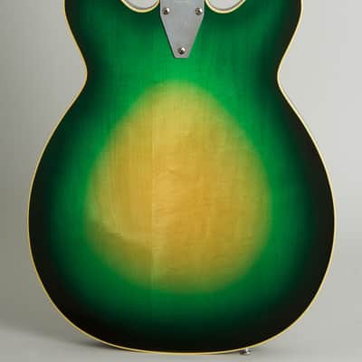 Micro-Frets  Spacetone Semi-Hollow Body Electric Guitar (1970), ser. #2207, original black tolex hard shell case. image 4