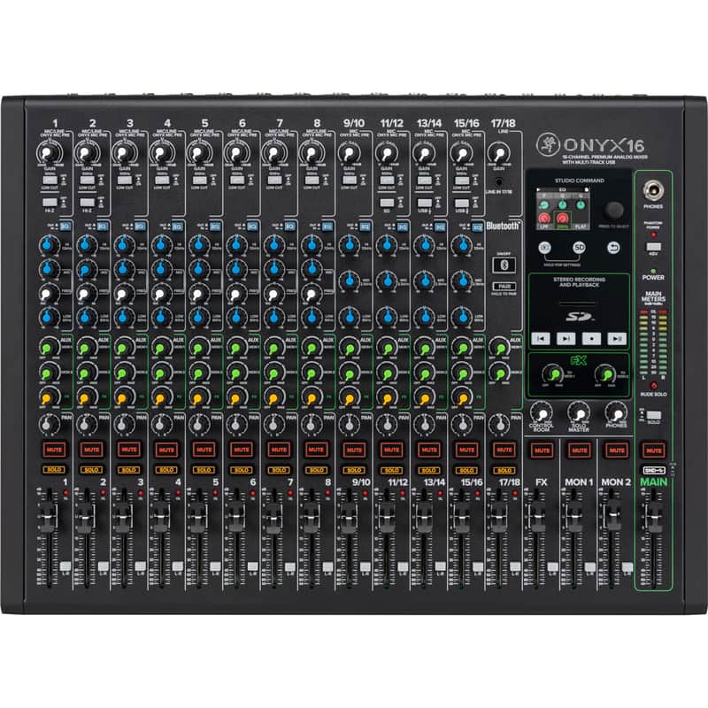 Mackie Onyx 16 Premium 16-Channel Analog USB Mixer - Mint, Open Box image 1