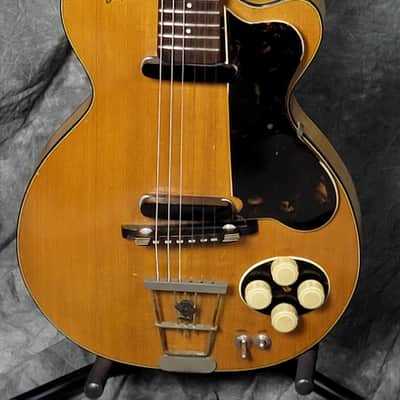 EXC COND VINTAGE 1957-8 Hofner Club 50 Electric Guitar - Natural Beauty! image 1