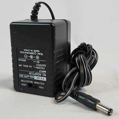 TEAC PS-30X 6V Adaptor with Voltage Selector (110V/220V), +), 600mA, for vintage recorders and cassette players image 2