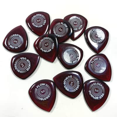 Dunlop Guitar Picks FLOW Gloss 12 Pack Ultex 3.0mm image 1