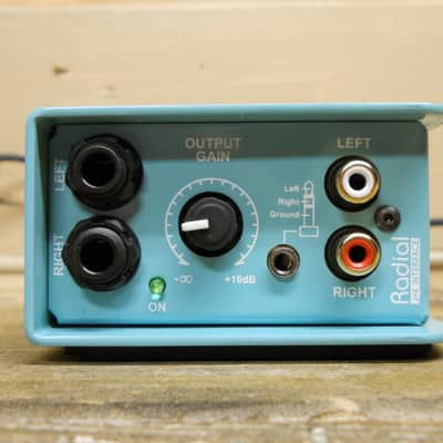 Radial J+4 Stereo Line Driver DI Box - Seafoam Blue Bild 4