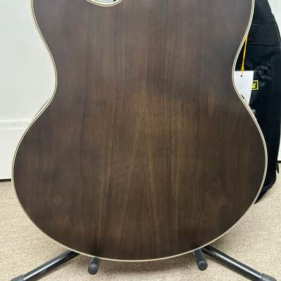 Warwick Rockbass Alien Deluxe Hybrid Thinline 5 String Acoustic Electric Bass - Natural image 4