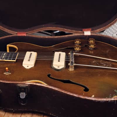 1954 Gibson ES-295 Gold Hollowbody - Original P-90s, Lifton Case, 6 lbs. 7 oz! image 23