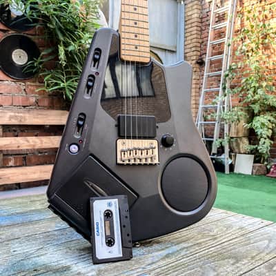Japan Casio Fujigen EG5 1984 grey Guitar with a cassette player image 1