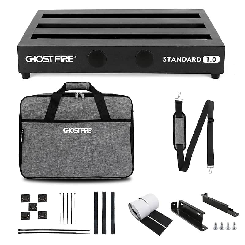 Guitar Pedal Board Aluminum Alloy 2.75lb Effect Pedalboard 16.9"x12" with Carry Bag image 1