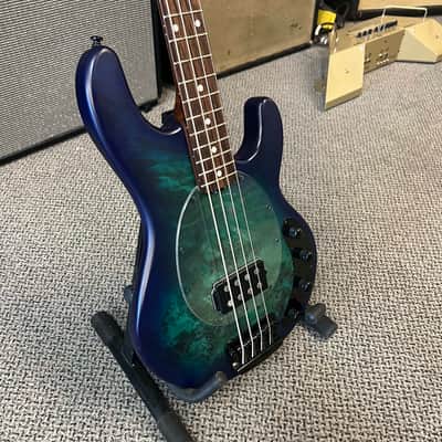 Sterling by Music Man Sting Ray 4-String Bass Guitar (RAY34 Poplar Burl H) image 4