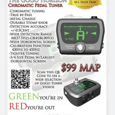 GoGo Horizon Chromatic Pedal Tuner 2010s - Gray image 3