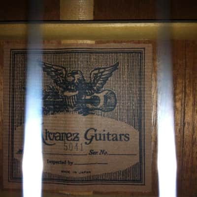 Alvarez 5041 Acoustic Electric Guitar 1980 image 9