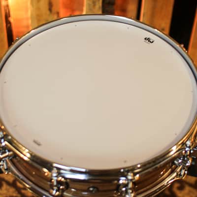 DW 4x14 Collector's Pure Walnut Natural Lacquer over Quilted Walnut Snare Drum - SO#1424831 image 4