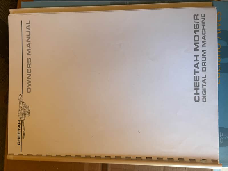 Cheetah Drum Machine Owner's Manual 1980s - Paper image 1
