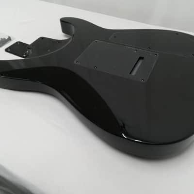 Jackson Left Handed Black JS Guitar Body Neck Plate Stock Parts Loaded Lefty image 9