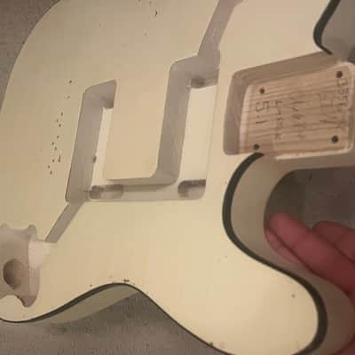 Guitar Mill T Style Body Aged Olympic White image 9