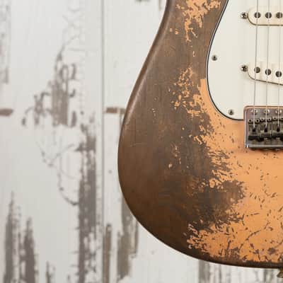 Fender Custom Shop Andy Hicks Master Built 1962 Roasted Stratocaster Ultimate Relic - Shell PInk image 11