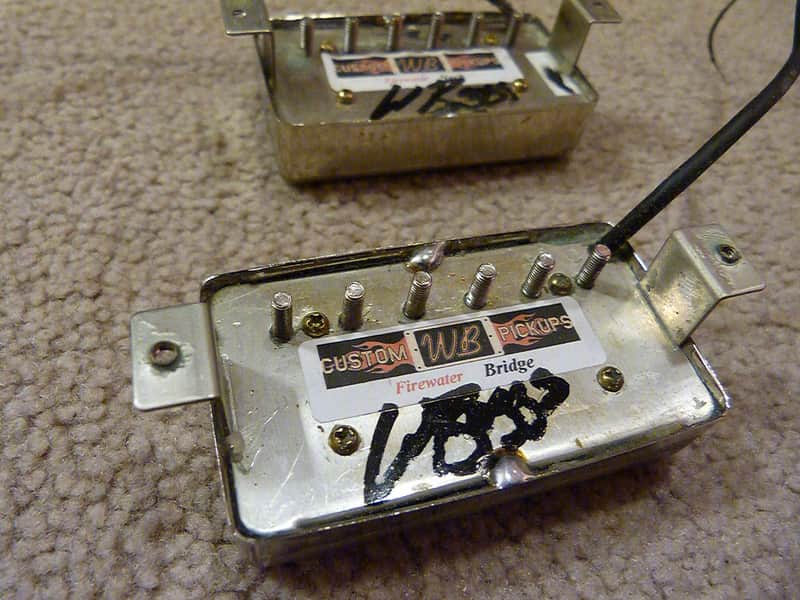 Rare Find WB Will Boggs Pickups Firewater Bridge and Neck Humbucker Set Chrome image 1