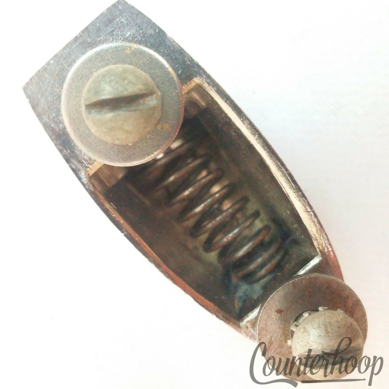 Gretsch Tom/Snare Drum Lug Round Badge RB Vintage Chrome Broadkaster 50s-60s* — main photograph