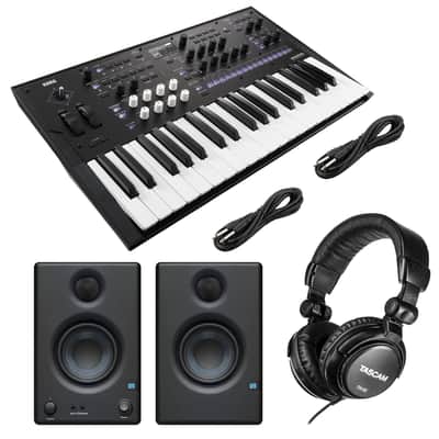 Korg Wavestate Wave Sequencing Synthesizer, Presonus Eris3.5 Monitors, (2) 1/4 Cables, Tascam TH02 Bundle