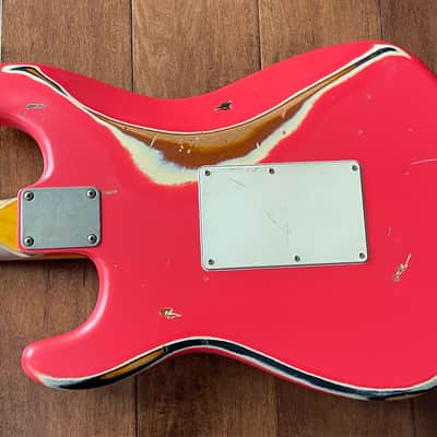 Nash Guitars Model S-81/HSS Fiesta Red Over Sunburst Maple Neck VSN121 image 8