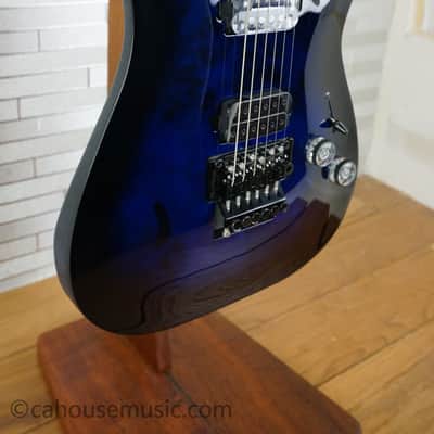 Schecter Omen Elite 6 FR - See Thru Blue Burst image 9