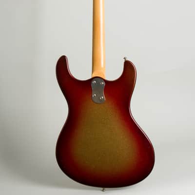 Mosrite Ventures Mark I Solid Body Electric Guitar (1965), ser. #1973, original brown alligator hard shell case. image 2