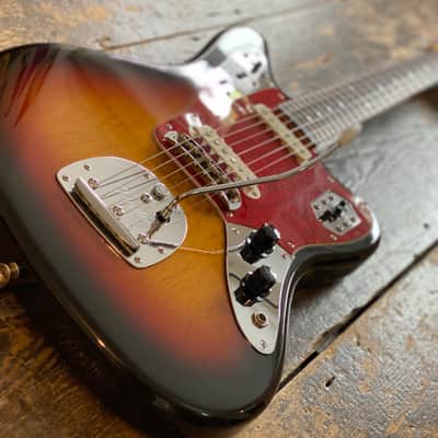 Fender Japan Very Clean 1993 Jaguar '66 Reissue MIJ N-Serial Grunge Era Three Tone Sunburst image 6