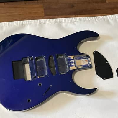 1990 Japan Fujigen Ibanez RG570 Jewel Blue Guitar Body Edge Tremolo Ready