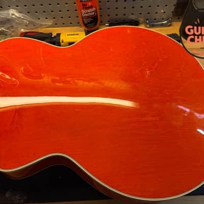 1997 Gretsch G6120-6/12 Nashville Double Neck Orange Stain MIJ OHSC Rare image 15