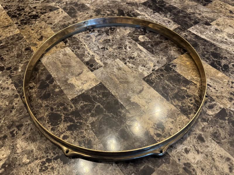 1920's Leedy Professional Brass Batter Rim image 1