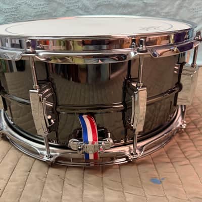 LUDWIG  🥁 Black beauty usa snare drum 6.5 x 14 upgraded head and wires image 6