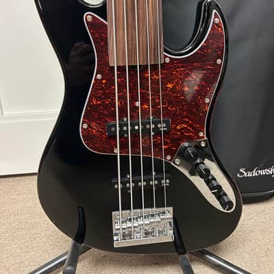 Sadowsky MetroExpress Vintage J/J 5 String Fretless Bass Guitar - Black image 2