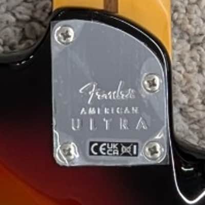 Fender American Ultra LEFTY Stratocaster, Rosewood Fretboard, Ultraburst Finish image 9