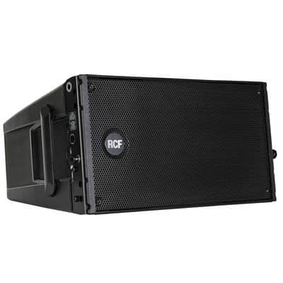 RCF HDL 10-A Active Powered Line Array DJ PA Speakers 2 Pack with Fight Cases image 2