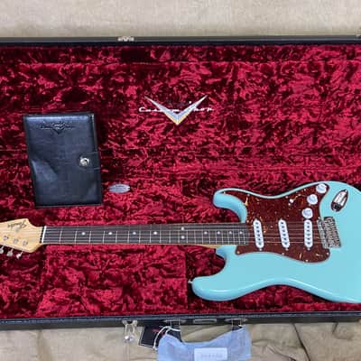 Fender Custom Shop Strat NOS '65 Stratocaster Surf Green Guitar image 13