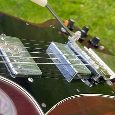 RARE 1974 Greco SG-600 (Angus Young AC/DC Inspired) … Maxon U-1000 PAF REPLICA + Batwing Pickguard + Vibrola ... Made in Japan Lawsuit Era + GIGBAG image 13