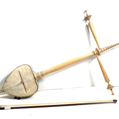 Electrified Indonesian Javanese Rebab bowed experimental instrument The Vulcan Harp 1960s - Maple image 2