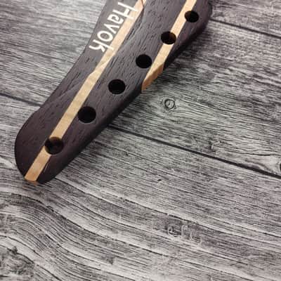 Havok Guitar Neck Wenge Flame Maple Ebony Board, Stainless Steel Frets , 22 Extra Jumbo Jescar Frets image 10