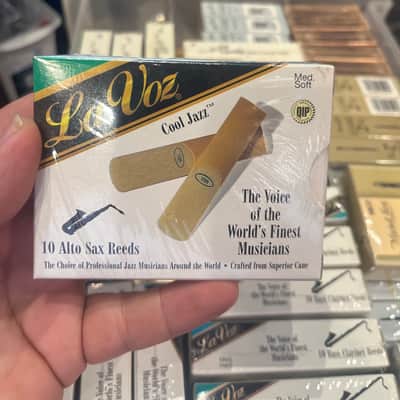 Rico RJC10MS La Voz Alto Saxophone Reeds - Strength Medium-Soft (10-Pack) 2010s - Standard image 1