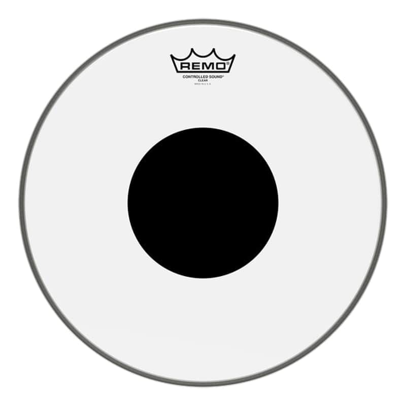 Remo 8" Controlled Sound Clear Black Dot Drum Head image 1