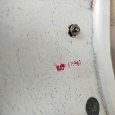 LUDWIG Pioneer 14"x5" Sky Blue Pearl, 1963. Vintage. image 12